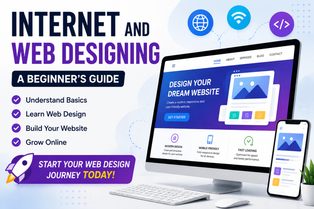 Is a thumbnail for my blog clalled internet and web designing.